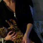 Celine et ses chats Bengal